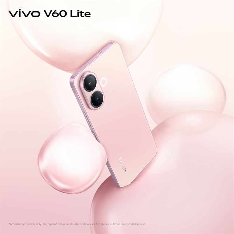 vivo V60 Lite in Pop Pink