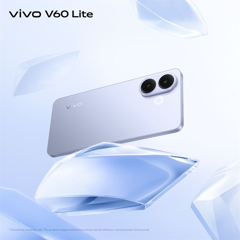 vivo V60 Lite in Titanium Blue