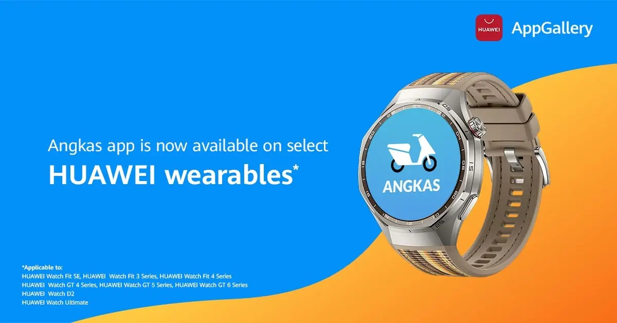 Angkas app is now available on HUAWEI Wearables