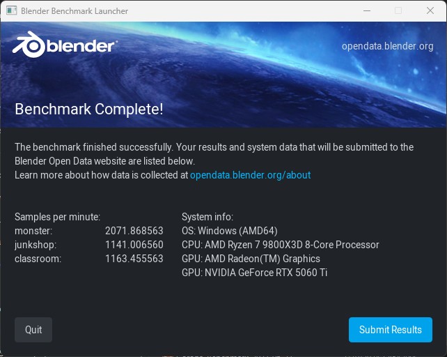 Colorful RTX 5060 Ti NB DUO 8GB Review Blender