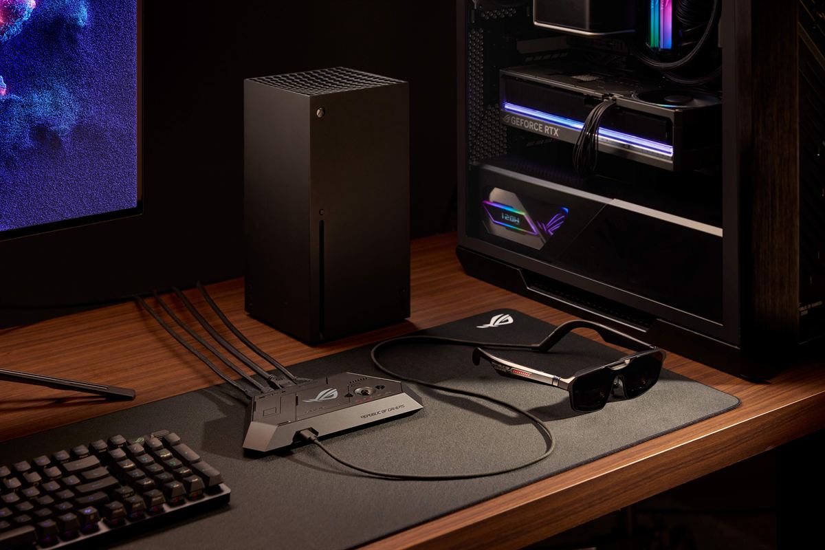 ROG XREAL R1 Gaming glasses with PC and Console