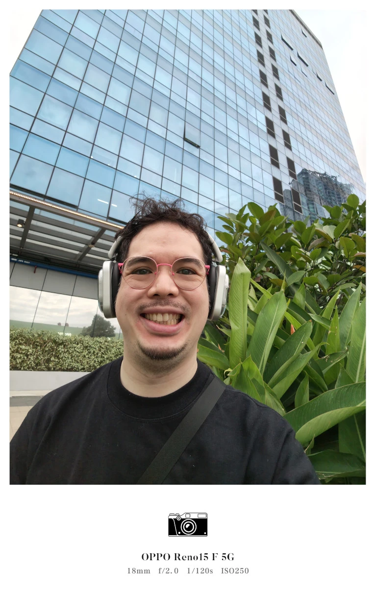 OPPO Reno15 F 5G Review camera sample front 0.6x