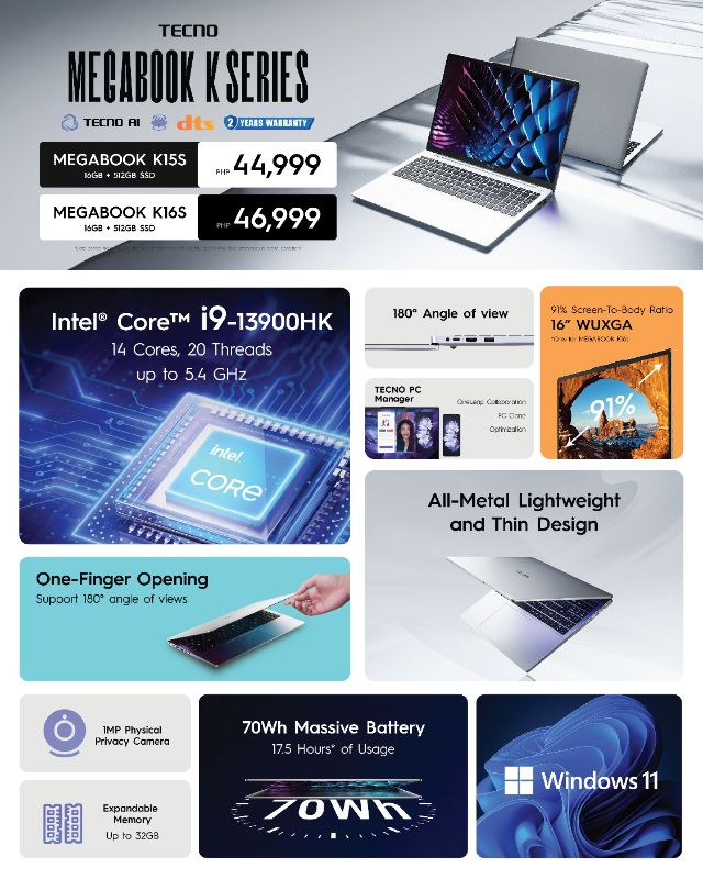 TECNO MEGABOOK K Series Philippines (2)