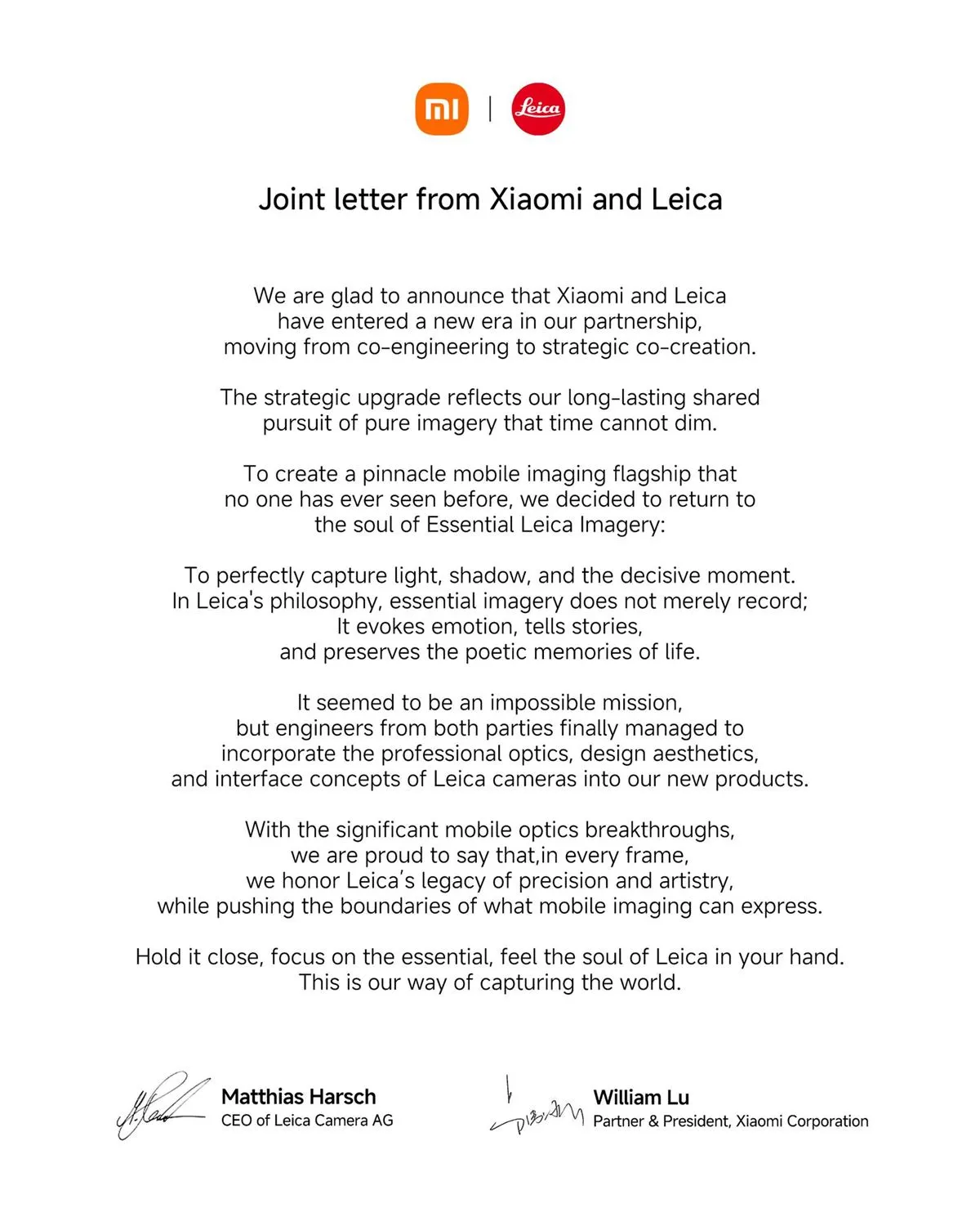 Xiaomi Leica Partnership 2026