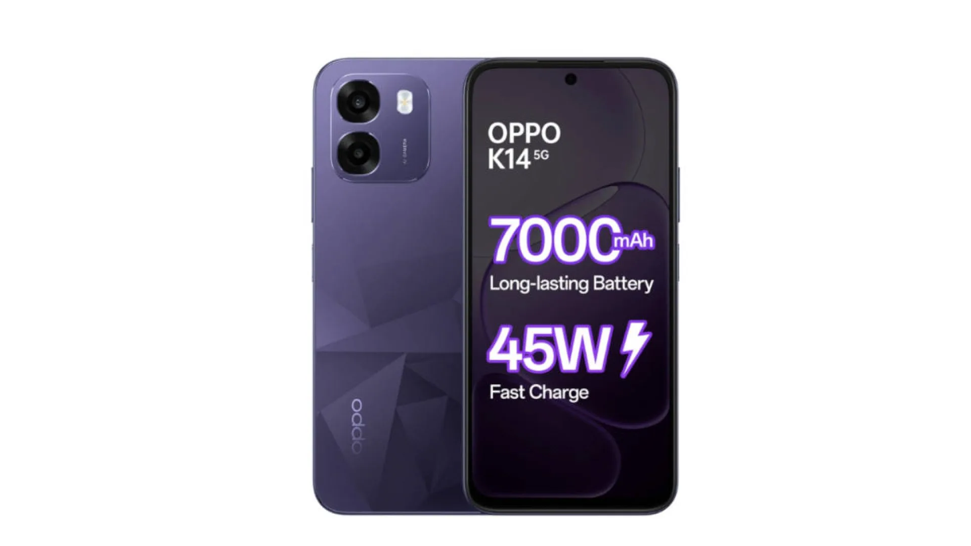 OPPO K14 5G front and back