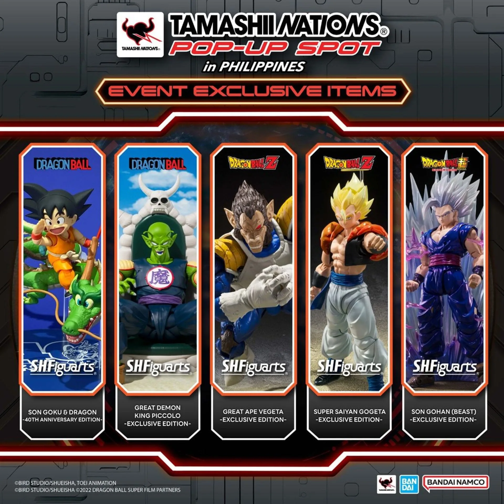 Tamashii Nations Pop Up Spot PH 2026 Dragon Ball