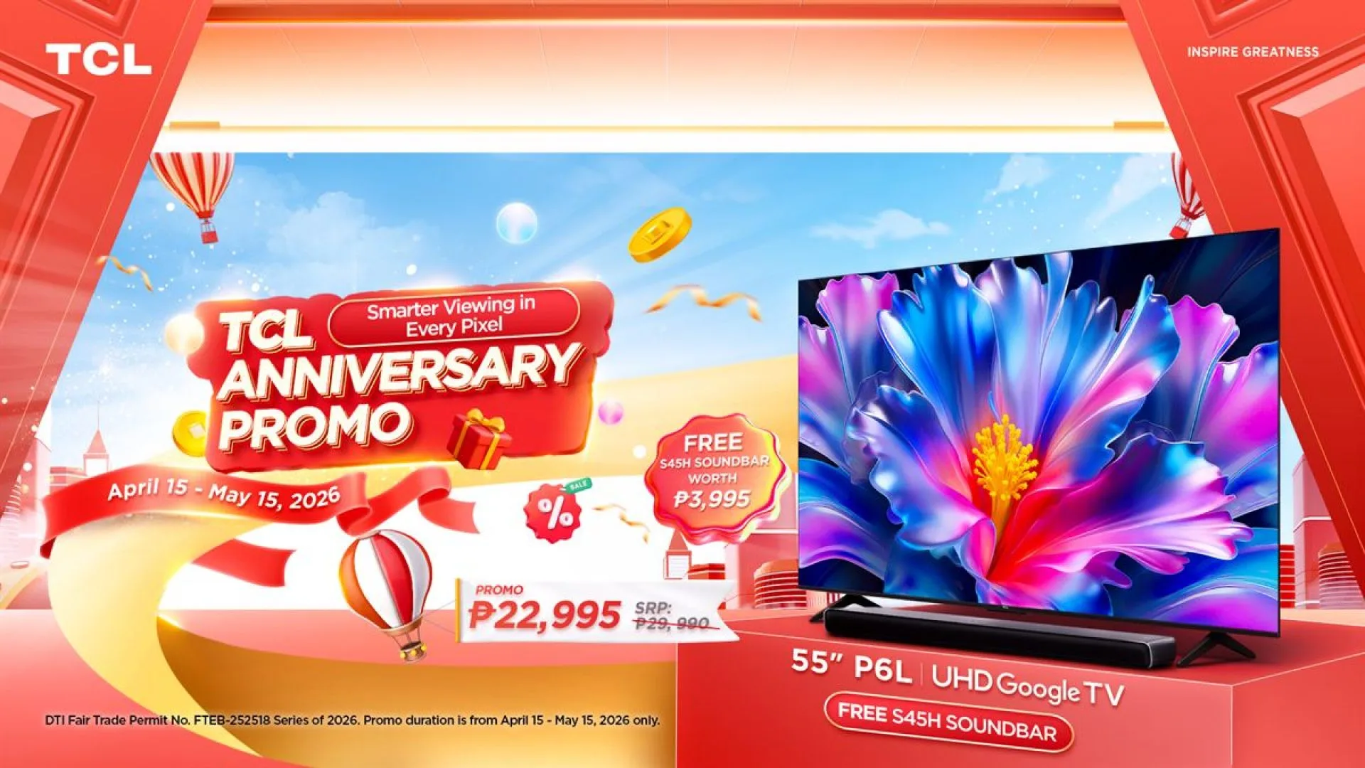 TCL Anniversary Promo for TCL UHD Google TV