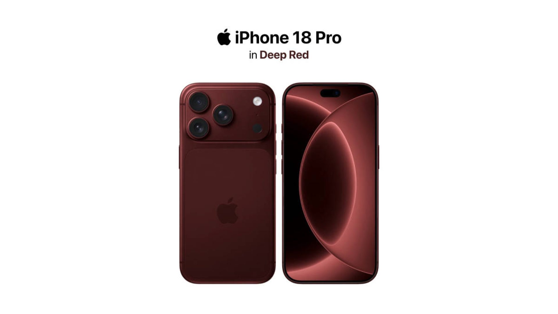Apple iPhone 18 Pro in Deep Red