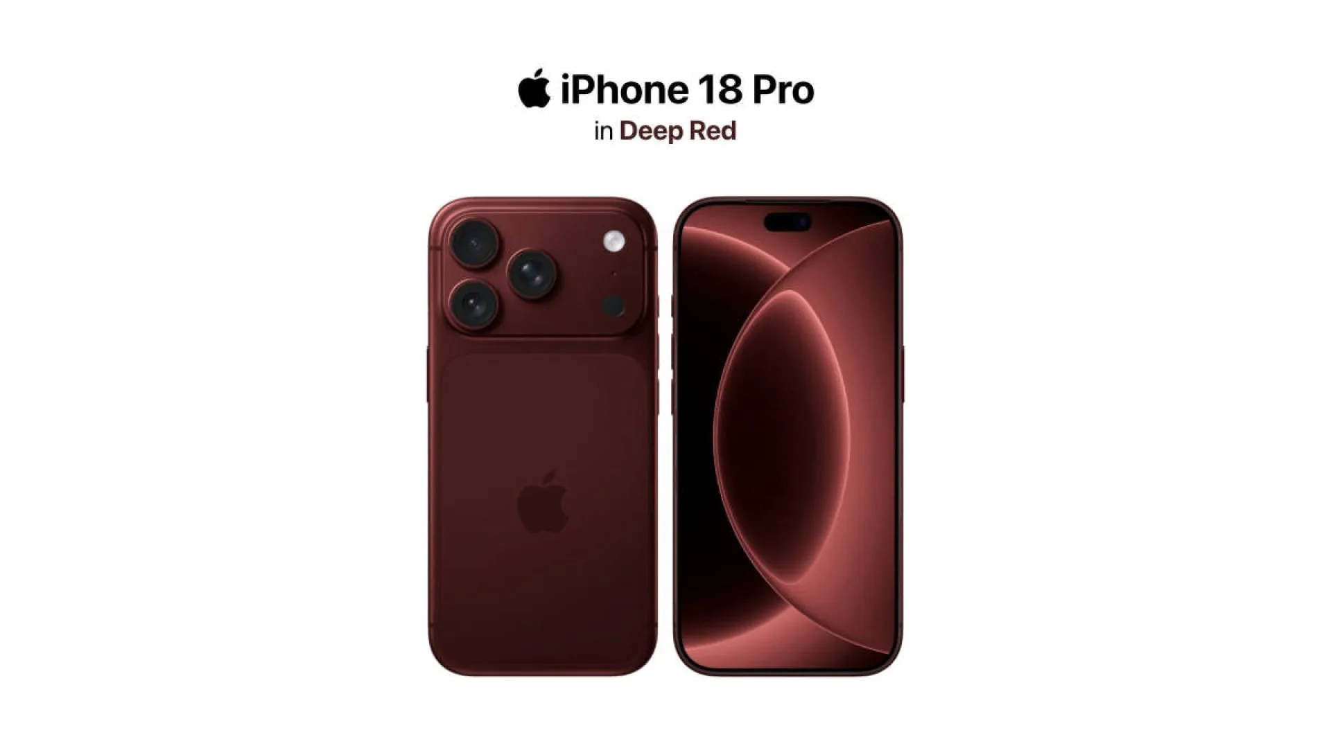 Apple iPhone 18 Pro in Deep Red