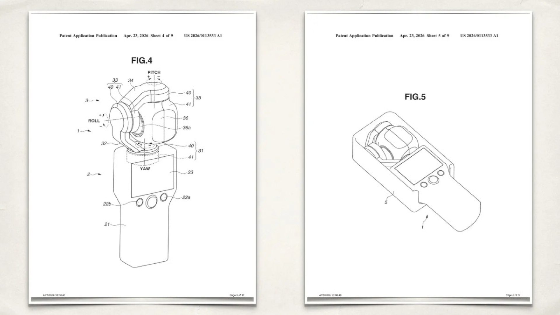 Canon Gimbal Patent 3