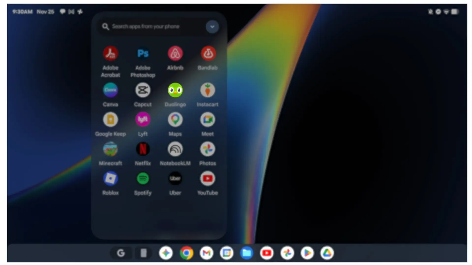 Googlebook announcement apps