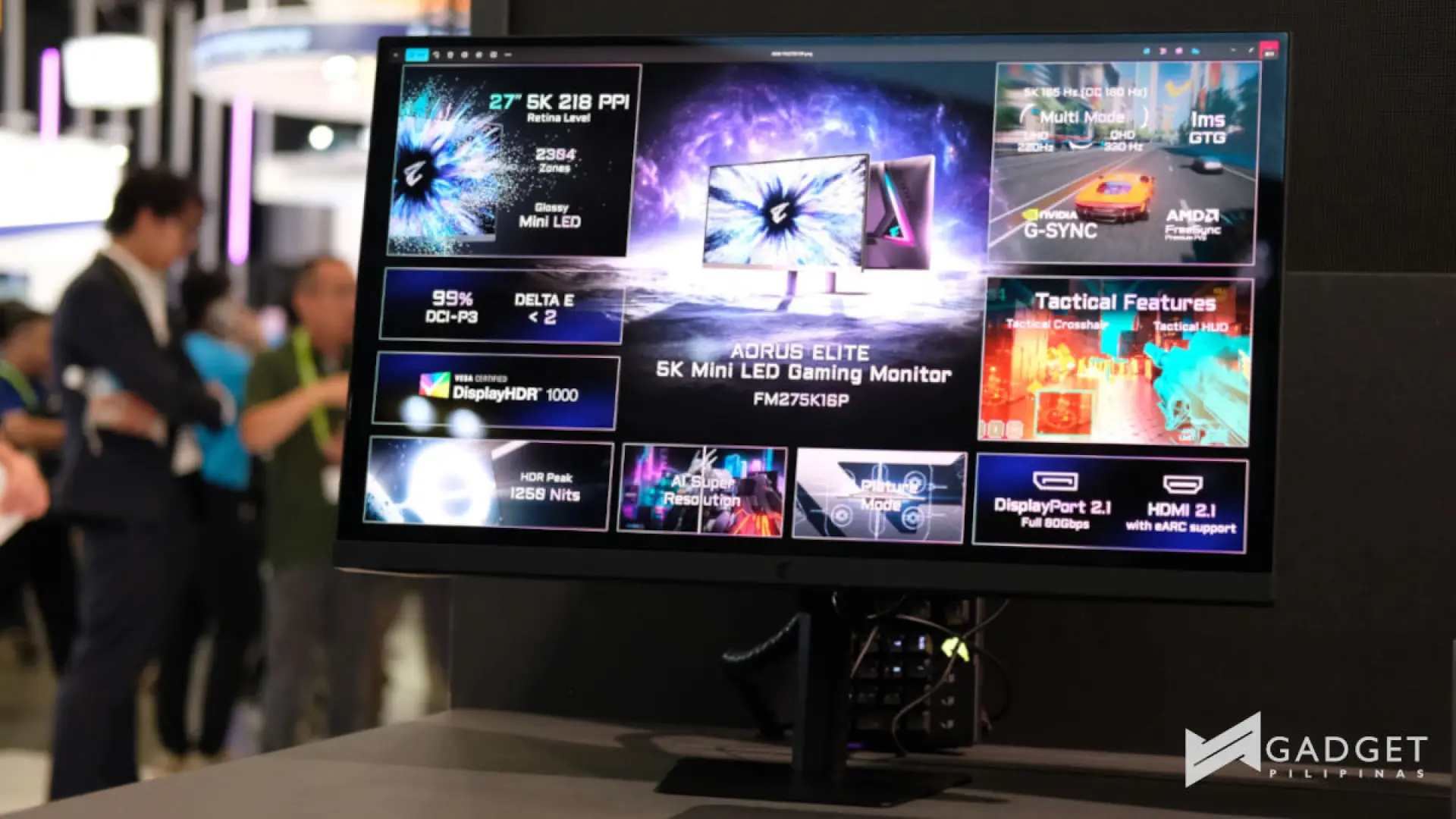 AORUS ELITE series gaming monitors Computex 2026 AORUS ELITE FM275K16P 2