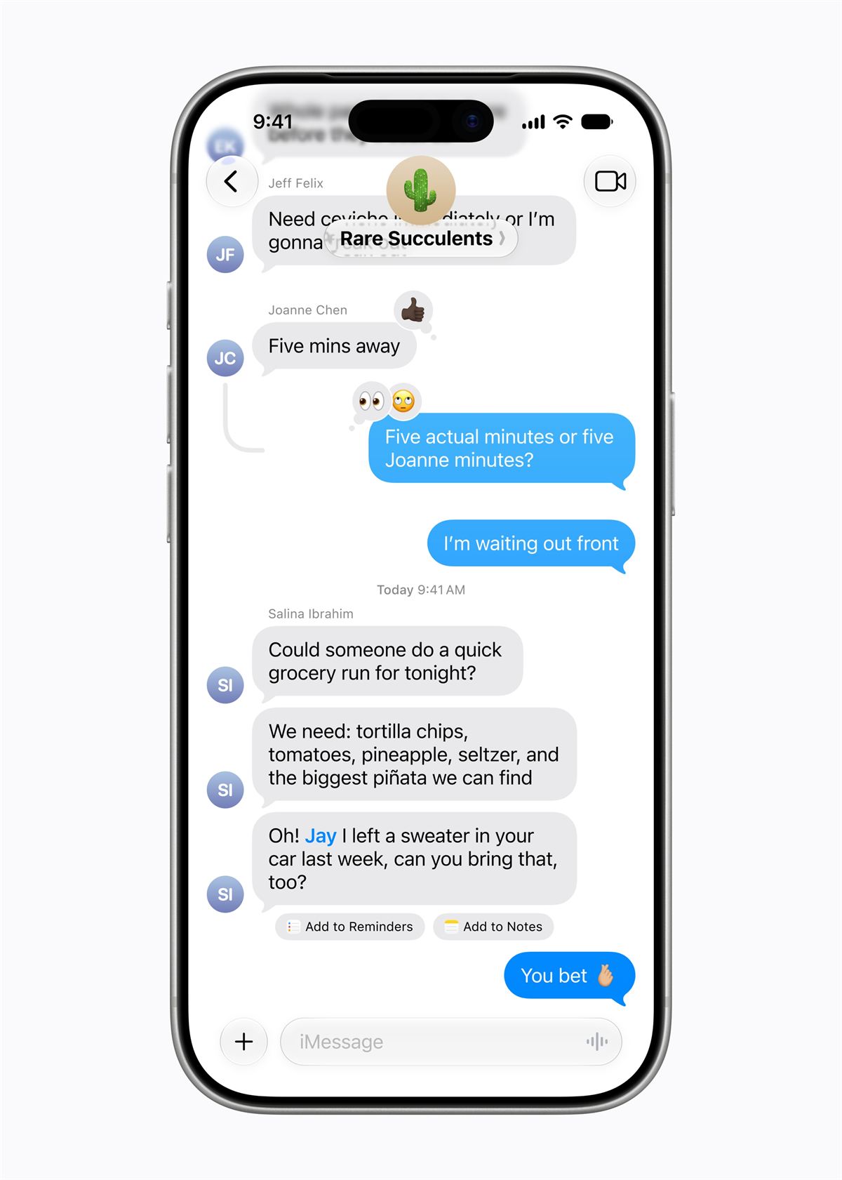 Apple Intelligence iMessages suggestions 260608