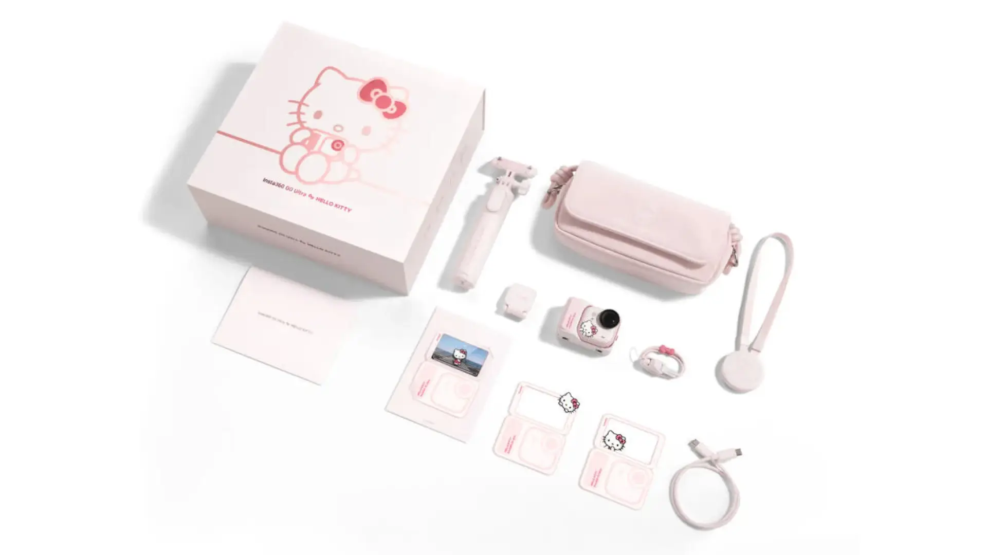 Insta360 GO Ultra x Hello Kitty Limited Edition inclusions