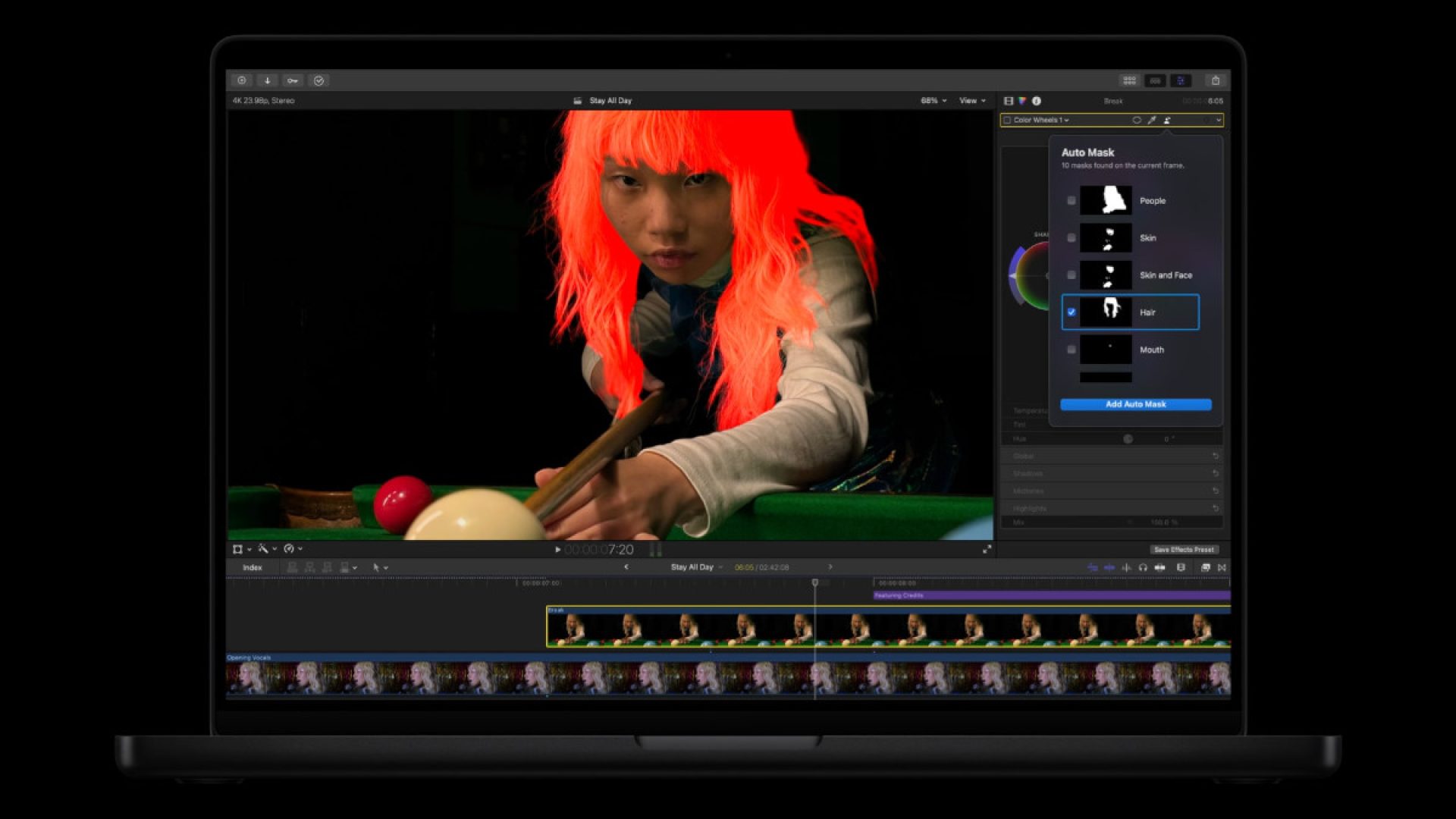Apple Creator Studio update Final Cut Pro Auto Mask