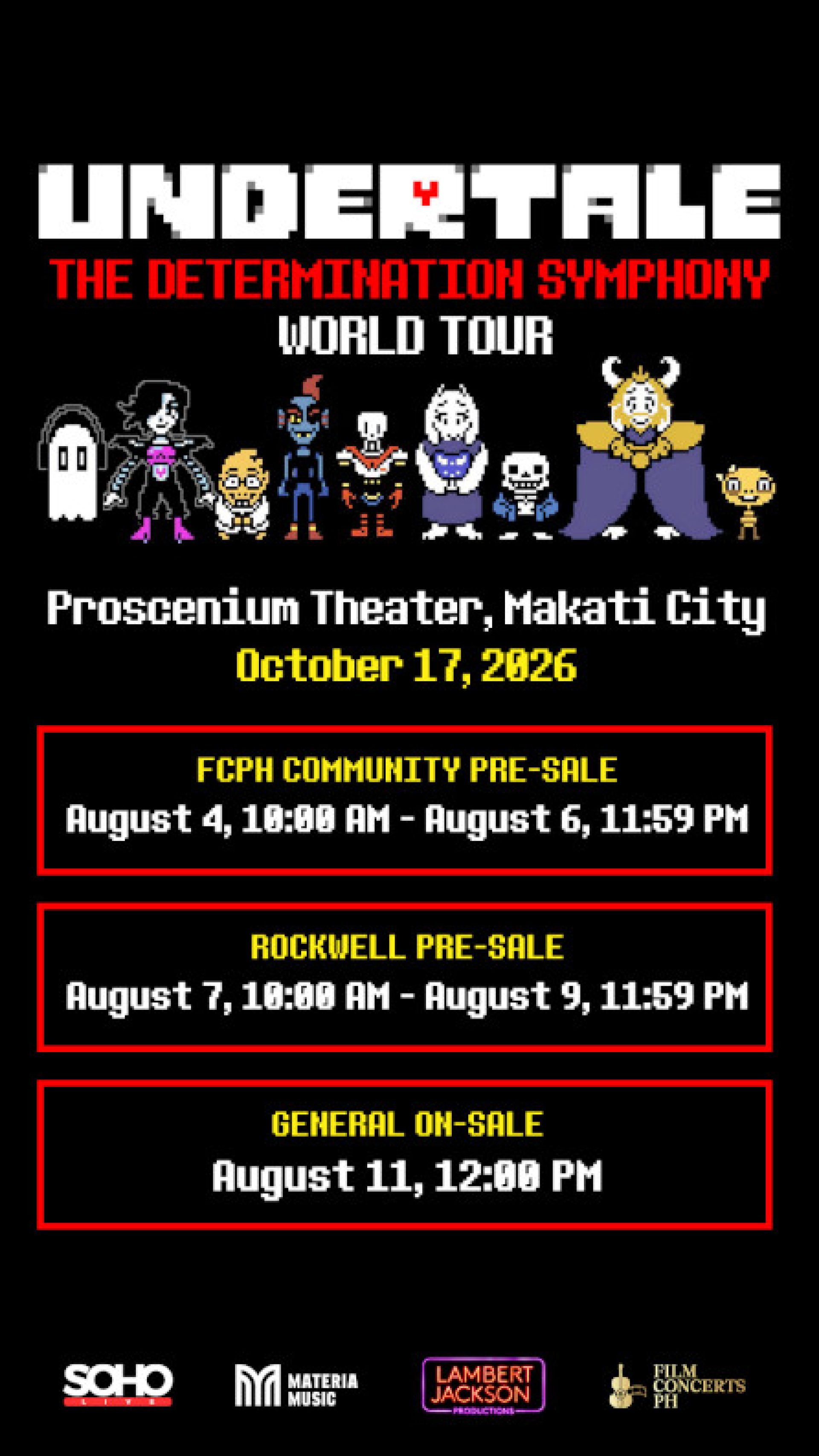 Film Concerts PH UNDERTALE The Determination Symphony 3