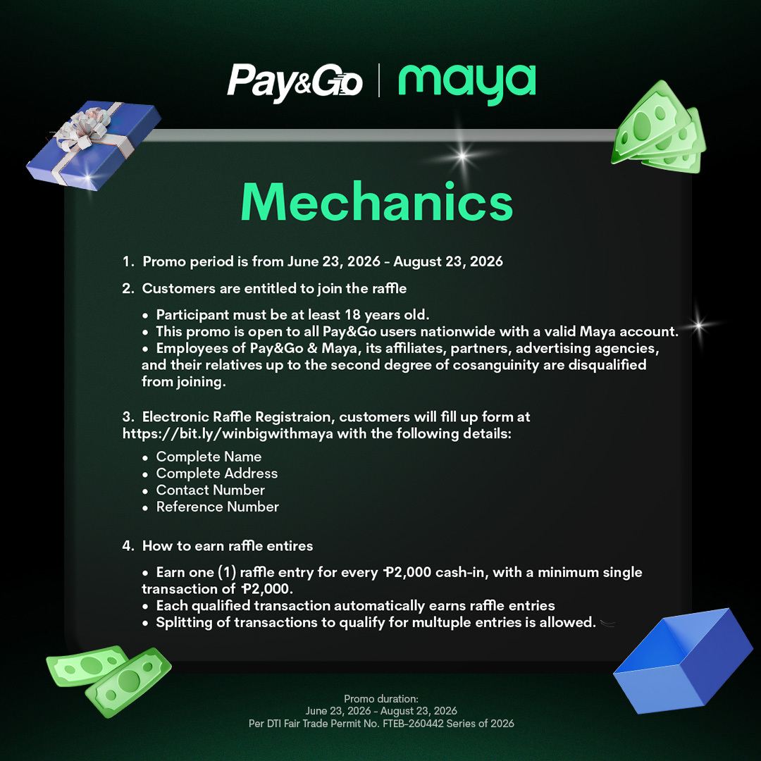 Pay&Go and Maya Promo (1)