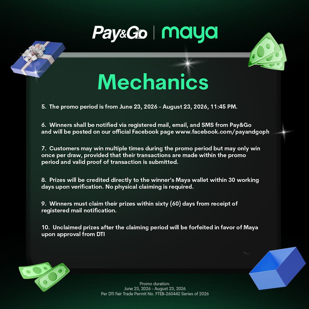 Pay&Go and Maya Promo (2)