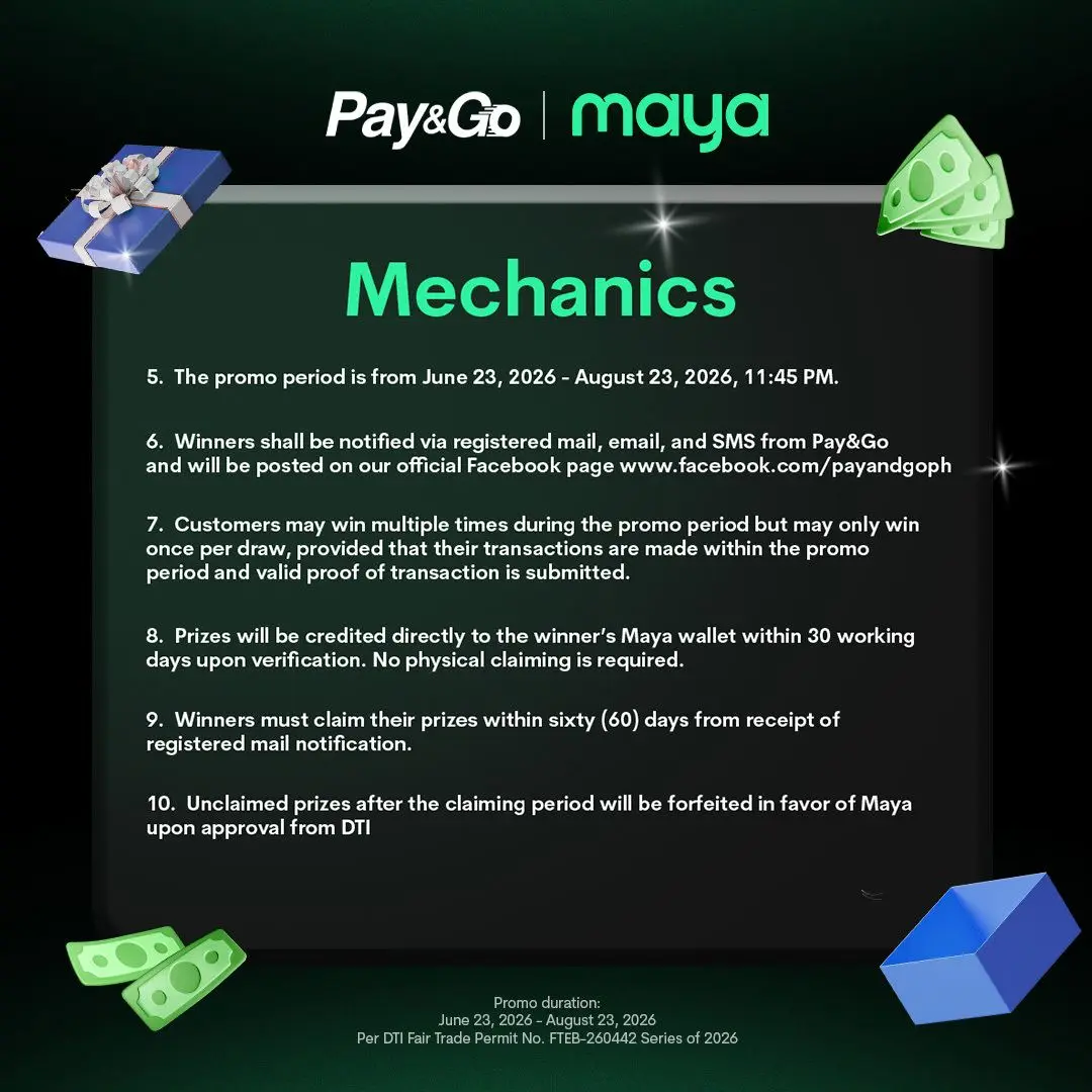 Pay&Go and Maya Promo (2)
